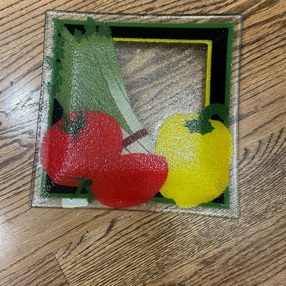 Rare Collectable Peggy Karr Vegetable Bowl 10” Square Never Used - Signed - Picture 3 of 3